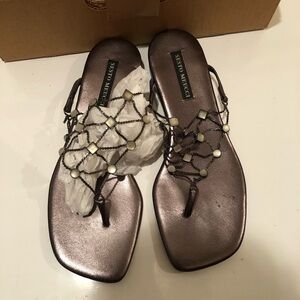 Sesto Meucci Chain Thong Sandals